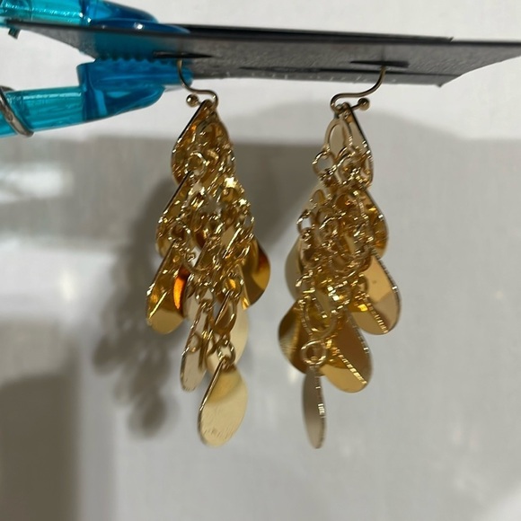 NWT Bundle of 3, Ophelia Roe, Silver-Gold-Blue Hoops, - Picture 3 of 11